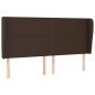 vidaXL Kopfteil mit Ohren Braun 203x23x118/128 cm Kunstleder vidaXL Kopfteil mit Ohren Braun 203x23x118/128 cm Kunstleder