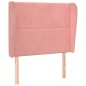 vidaXL Kopfteil mit Ohren Rosa 93x23x118/128 cm Samt vidaXL Kopfteil mit Ohren Rosa 93x23x118/128 cm Samt