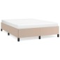 Bettgestell Cappuccino-Braun 140x190 cm Kunstleder Bettgestell Cappuccino-Braun 140x190 cm Kunstleder