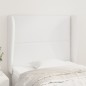 vidaXL Kopfteil mit Ohren Weiß 93x23x118/128 cm Kunstleder vidaXL Kopfteil mit Ohren Weiß 93x23x118/128 cm Kunstleder