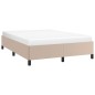 Bettgestell Cappuccino-Braun 140x190 cm Kunstleder Bettgestell Cappuccino-Braun 140x190 cm Kunstleder