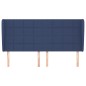 vidaXL Kopfteil mit Ohren Blau 203x23x118/128 cm Stoff
