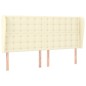 vidaXL Kopfteil mit Ohren Creme 163x23x118/128 cm Kunstleder vidaXL Kopfteil mit Ohren Creme 163x23x118/128 cm Kunstleder