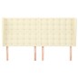 vidaXL Kopfteil mit Ohren Creme 163x23x118/128 cm Kunstleder vidaXL Kopfteil mit Ohren Creme 163x23x118/128 cm Kunstleder