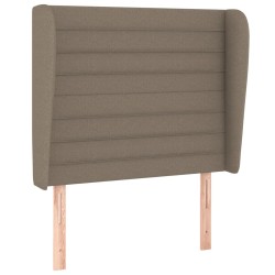 vidaXL Kopfteil mit Ohren Taupe 93x23x118/128 cm Stoff