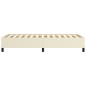 Bettgestell Creme 100x200 cm Kunstleder Bettgestell Creme 100x200 cm Kunstleder