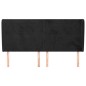 vidaXL Kopfteil mit Ohren Schwarz 203x23x118/128 cm Samt vidaXL Kopfteil mit Ohren Schwarz 203x23x118/128 cm Samt