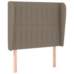 vidaXL Kopfteil mit Ohren Taupe 83x23x118/128 cm Stoff