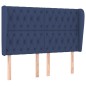 vidaXL Kopfteil mit Ohren Blau 163x23x118/128 cm Stoff vidaXL Kopfteil mit Ohren Blau 163x23x118/128 cm Stoff