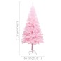 vidaXL Künstlicher Weihnachtsbaum mit Beleuchtung & Ständer Rosa 120cm vidaXL Künstlicher Weihnachtsbaum mit Beleuchtung & Ständer Rosa 120cm