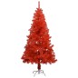 vidaXL Künstlicher Weihnachtsbaum mit Beleuchtung & Ständer Rot 120 cm vidaXL Künstlicher Weihnachtsbaum mit Beleuchtung & Ständer Rot 120 cm