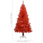 vidaXL Künstlicher Weihnachtsbaum mit Beleuchtung & Ständer Rot 120 cm vidaXL Künstlicher Weihnachtsbaum mit Beleuchtung & Ständer Rot 120 cm