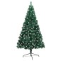 vidaXL Künstlicher Halb-Weihnachtsbaum Beleuchtung Ständer Grün 240 cm vidaXL Künstlicher Halb-Weihnachtsbaum Beleuchtung Ständer Grün 240 cm