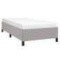Bettgestell Hellgrau 90x190 cm Stoff Bettgestell Hellgrau 90x190 cm Stoff