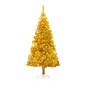 vidaXL Künstlicher Weihnachtsbaum mit Beleuchtung & Ständer Gold 150cm vidaXL Künstlicher Weihnachtsbaum mit Beleuchtung & Ständer Gold 150cm