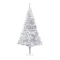 vidaXL Künstlicher Weihnachtsbaum Beleuchtung & Ständer Silber 210 cm vidaXL Künstlicher Weihnachtsbaum Beleuchtung & Ständer Silber 210 cm