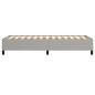 Bettgestell Hellgrau 90x190 cm Stoff Bettgestell Hellgrau 90x190 cm Stoff