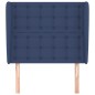 vidaXL Kopfteil mit Ohren Blau 93x23x118/128 cm Stoff vidaXL Kopfteil mit Ohren Blau 93x23x118/128 cm Stoff