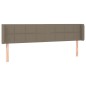 vidaXL Kopfteil mit Ohren Taupe 163x16x78/88 cm Stoff vidaXL Kopfteil mit Ohren Taupe 163x16x78/88 cm Stoff
