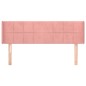 vidaXL Kopfteil mit Ohren Rosa 147x16x78/88 cm Samt vidaXL Kopfteil mit Ohren Rosa 147x16x78/88 cm Samt