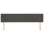 vidaXL Kopfteil mit Ohren Dunkelgrau 163x16x78/88 cm Samt vidaXL Kopfteil mit Ohren Dunkelgrau 163x16x78/88 cm Samt