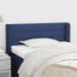 vidaXL Kopfteil mit Ohren Blau 93x16x78/88 cm Stoff vidaXL Kopfteil mit Ohren Blau 93x16x78/88 cm Stoff