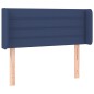 vidaXL Kopfteil mit Ohren Blau 93x16x78/88 cm Stoff vidaXL Kopfteil mit Ohren Blau 93x16x78/88 cm Stoff