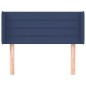 vidaXL Kopfteil mit Ohren Blau 93x16x78/88 cm Stoff vidaXL Kopfteil mit Ohren Blau 93x16x78/88 cm Stoff