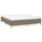 vidaXL Bettgestell Taupe 180x200 cm Stoff vidaXL Bettgestell Taupe 180x200 cm Stoff