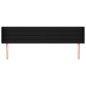 vidaXL Kopfteil mit Ohren Schwarz 203x16x78/88 cm Stoff vidaXL Kopfteil mit Ohren Schwarz 203x16x78/88 cm Stoff
