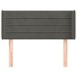 vidaXL Kopfteil mit Ohren Dunkelgrau 93x16x78/88 cm Samt vidaXL Kopfteil mit Ohren Dunkelgrau 93x16x78/88 cm Samt