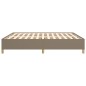 vidaXL Bettgestell Taupe 180x200 cm Stoff vidaXL Bettgestell Taupe 180x200 cm Stoff