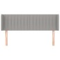 vidaXL Kopfteil mit Ohren Hellgrau 147x16x78/88 cm Stoff