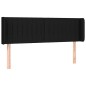 vidaXL Kopfteil mit Ohren Schwarz 147x16x78/88 cm Stoff vidaXL Kopfteil mit Ohren Schwarz 147x16x78/88 cm Stoff