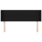 vidaXL Kopfteil mit Ohren Schwarz 147x16x78/88 cm Stoff vidaXL Kopfteil mit Ohren Schwarz 147x16x78/88 cm Stoff