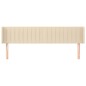 vidaXL Kopfteil mit Ohren Creme 203x16x78/88 cm Stoff