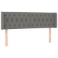 vidaXL Kopfteil mit Ohren Dunkelgrau 147x16x78/88 cm Stoff vidaXL Kopfteil mit Ohren Dunkelgrau 147x16x78/88 cm Stoff