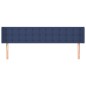 vidaXL Kopfteil mit Ohren Blau 203x16x78/88 cm Stoff vidaXL Kopfteil mit Ohren Blau 203x16x78/88 cm Stoff