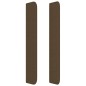 vidaXL Kopfteil mit Ohren Dunkelbraun 203x16x118/128 cm Stoff vidaXL Kopfteil mit Ohren Dunkelbraun 203x16x118/128 cm Stoff