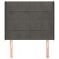 vidaXL Kopfteil mit Ohren Dunkelgrau 83x16x118/128 cm Samt vidaXL Kopfteil mit Ohren Dunkelgrau 83x16x118/128 cm Samt