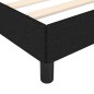vidaXL Bettgestell Schwarz 160x200 cm Stoff vidaXL Bettgestell Schwarz 160x200 cm Stoff