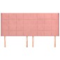 vidaXL Kopfteil mit Ohren Rosa 163x16x118/128 cm Samt vidaXL Kopfteil mit Ohren Rosa 163x16x118/128 cm Samt