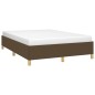 vidaXL Bettgestell ohne Matratze Dunkelbraun 140x190 cm Stoff vidaXL Bettgestell ohne Matratze Dunkelbraun 140x190 cm Stoff