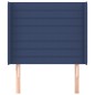 vidaXL Kopfteil mit Ohren Blau 83x16x118/128 cm Stoff vidaXL Kopfteil mit Ohren Blau 83x16x118/128 cm Stoff