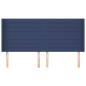 vidaXL Kopfteil mit Ohren Blau 183x16x118/128 cm Stoff vidaXL Kopfteil mit Ohren Blau 183x16x118/128 cm Stoff