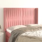 vidaXL Kopfteil mit Ohren Rosa 147x16x118/128 cm Samt vidaXL Kopfteil mit Ohren Rosa 147x16x118/128 cm Samt