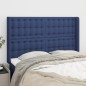 vidaXL Kopfteil mit Ohren Blau 147x16x118/128 cm Stoff vidaXL Kopfteil mit Ohren Blau 147x16x118/128 cm Stoff