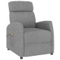 vidaXL Massagesessel mit Aufstehhilfe Hellgrau Stoff vidaXL Massagesessel mit Aufstehhilfe Hellgrau Stoff