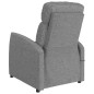 vidaXL Massagesessel mit Aufstehhilfe Hellgrau Stoff vidaXL Massagesessel mit Aufstehhilfe Hellgrau Stoff
