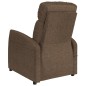 vidaXL Massagesessel mit Aufstehhilfe Braun Stoff vidaXL Massagesessel mit Aufstehhilfe Braun Stoff